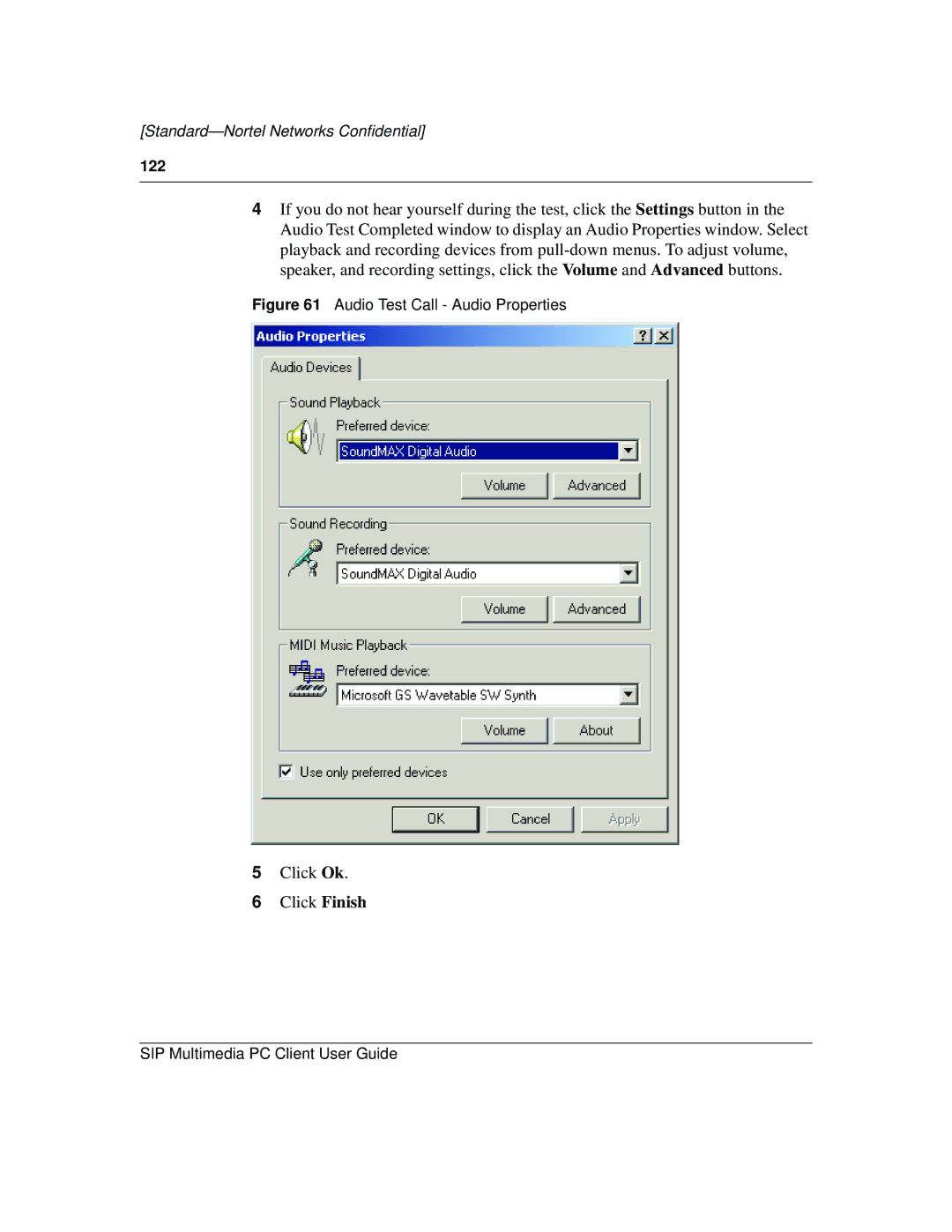 Nortel Networks NN10041-112 manual Click Ok Click Finish 