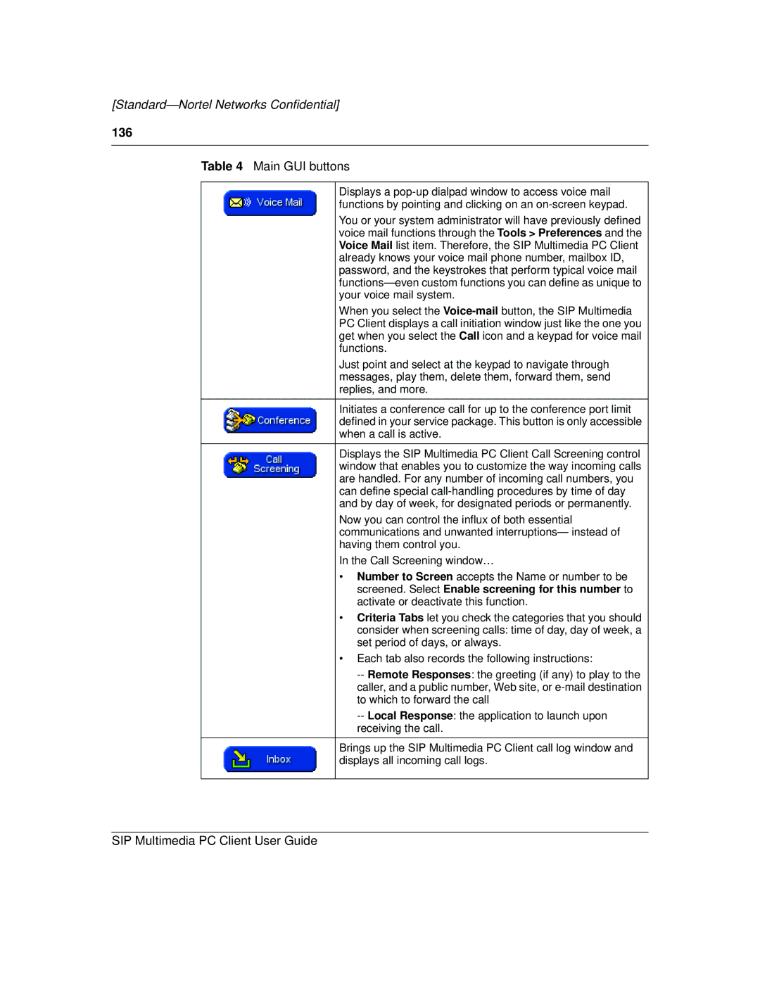 Nortel Networks NN10041-112 manual 136 