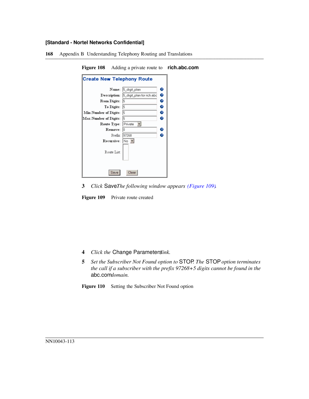 Nortel Networks NN10043-113 manual Click Save.The following window appears Figure 