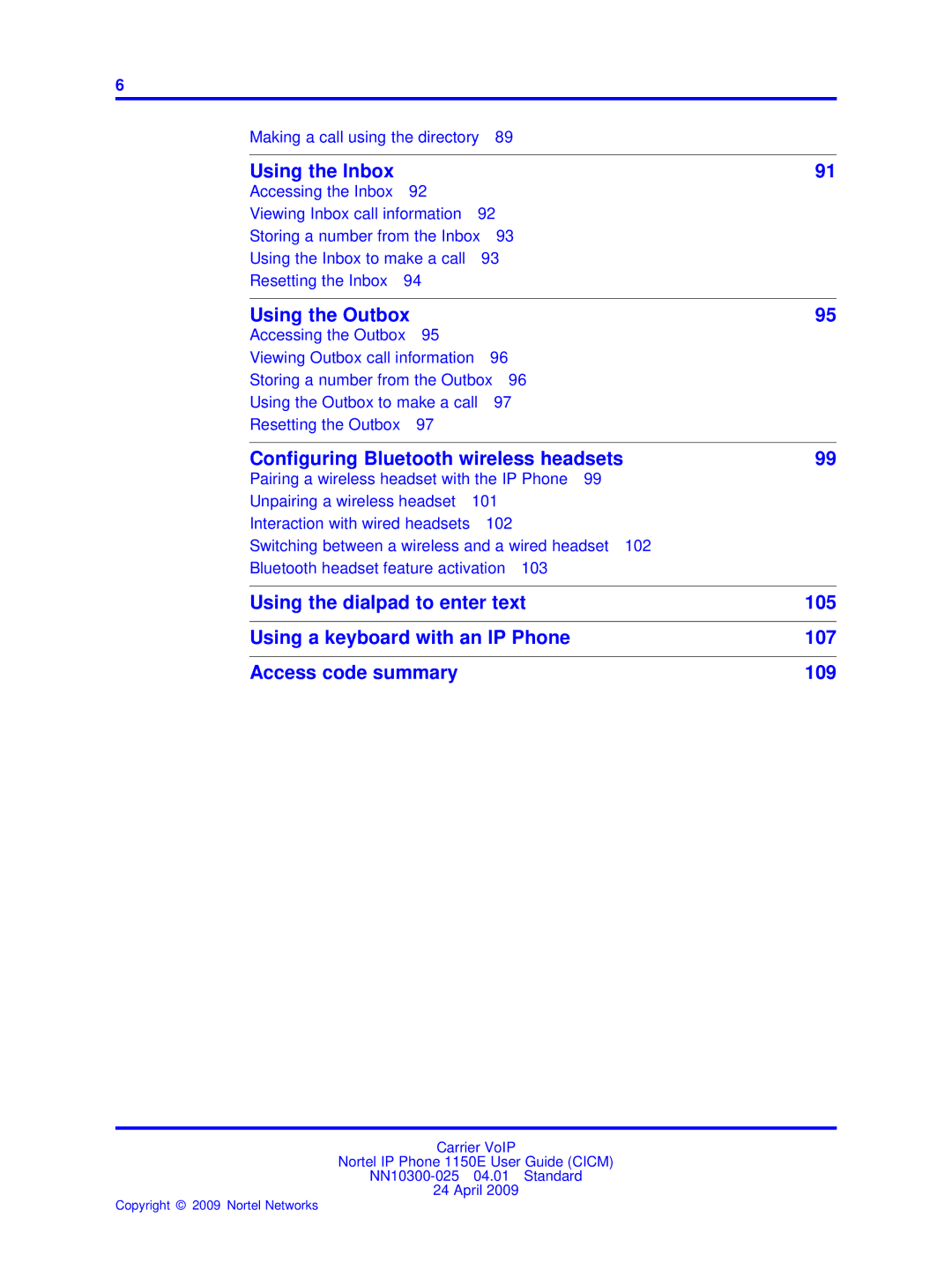 Nortel Networks NN10300-025 manual Using the Inbox, Making a call using the directory 