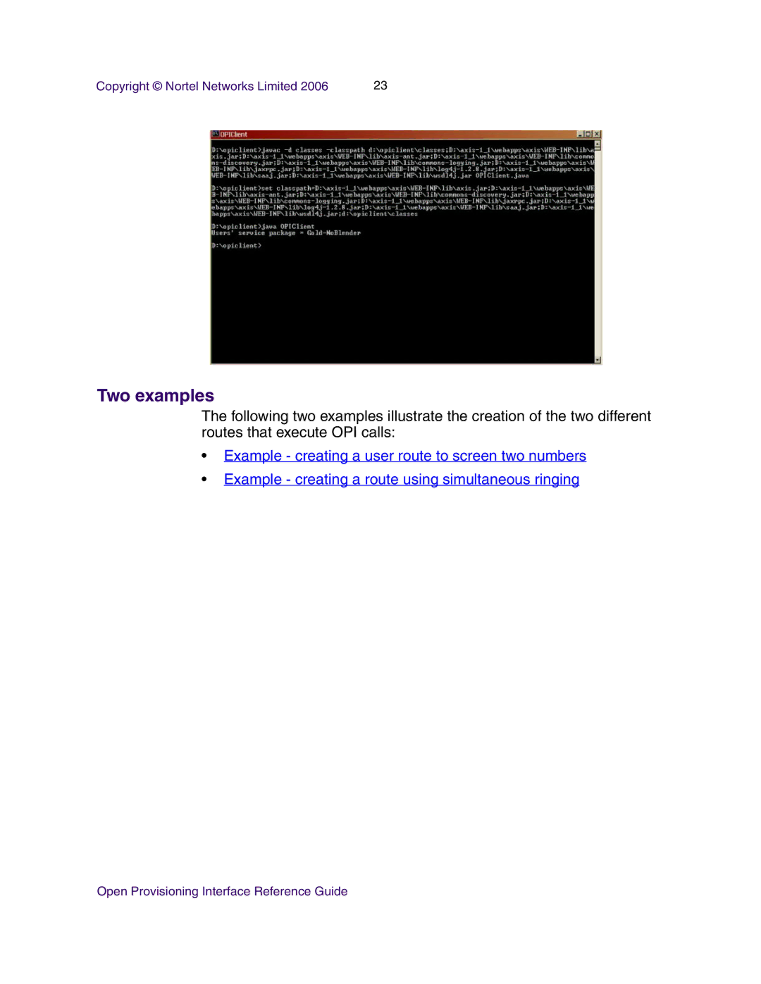 Nortel Networks NN42020-123 manual Two examples 