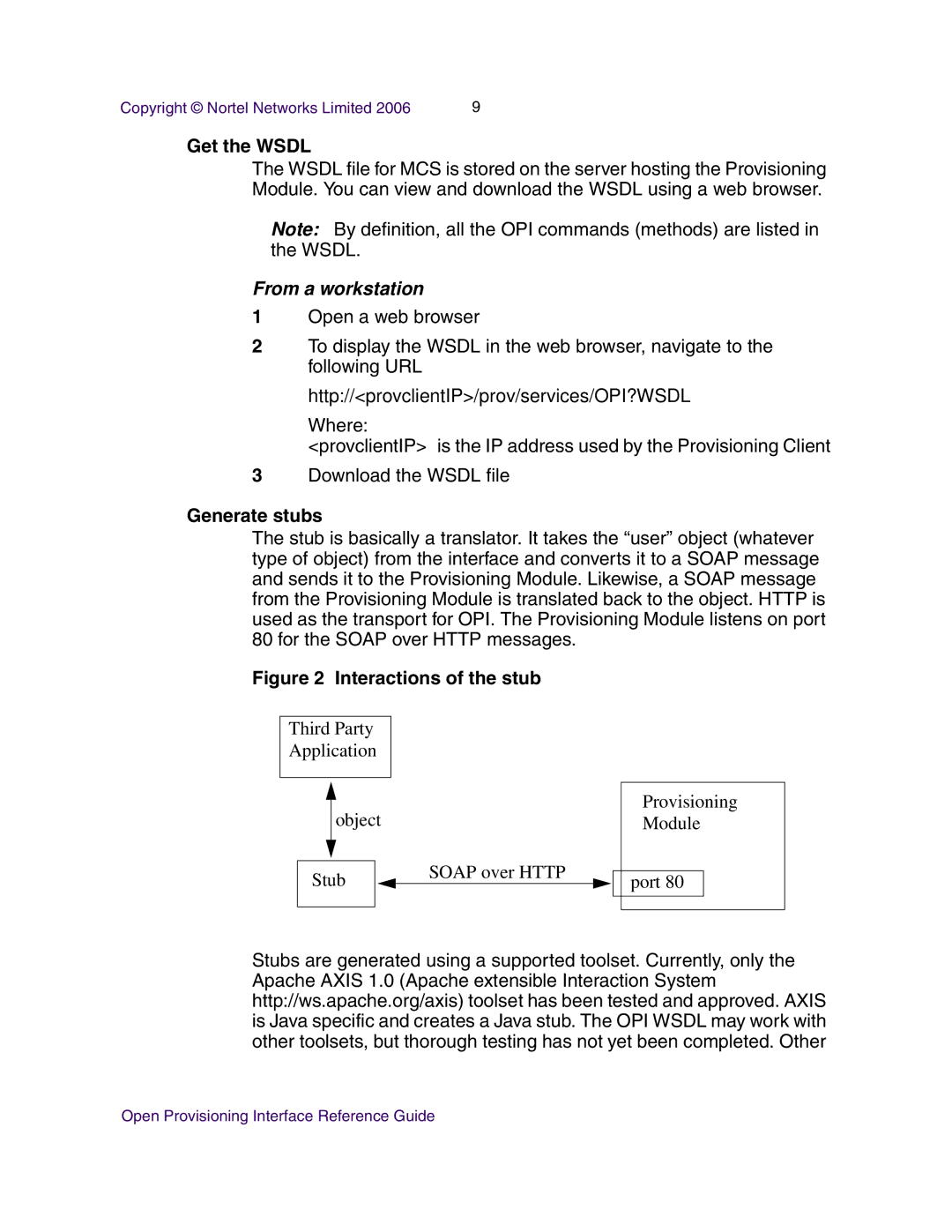 Nortel Networks NN42020-123 manual Get the Wsdl, Generate stubs 