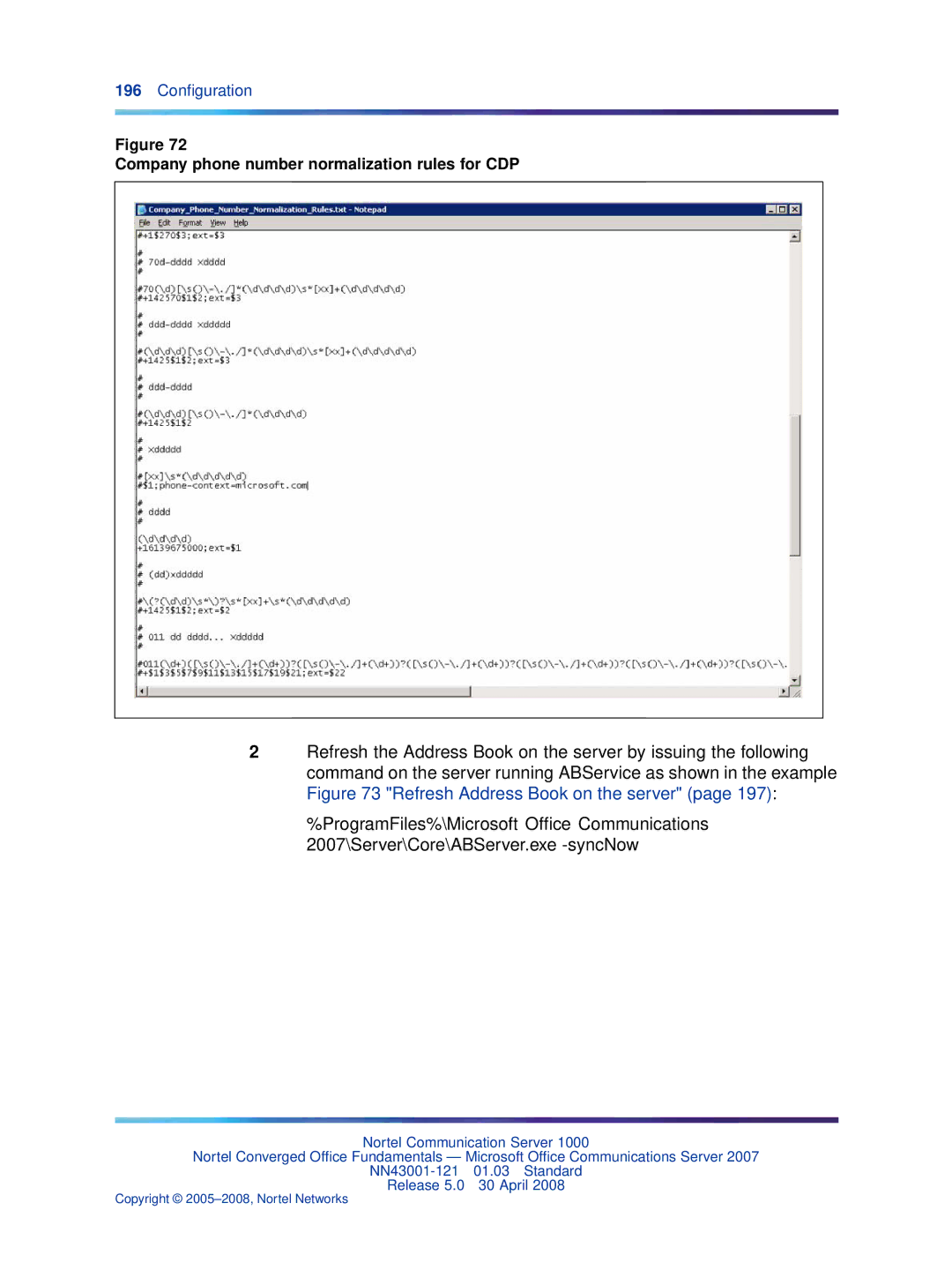 Nortel Networks NN43001-121 manual Company phone number normalization rules for CDP 