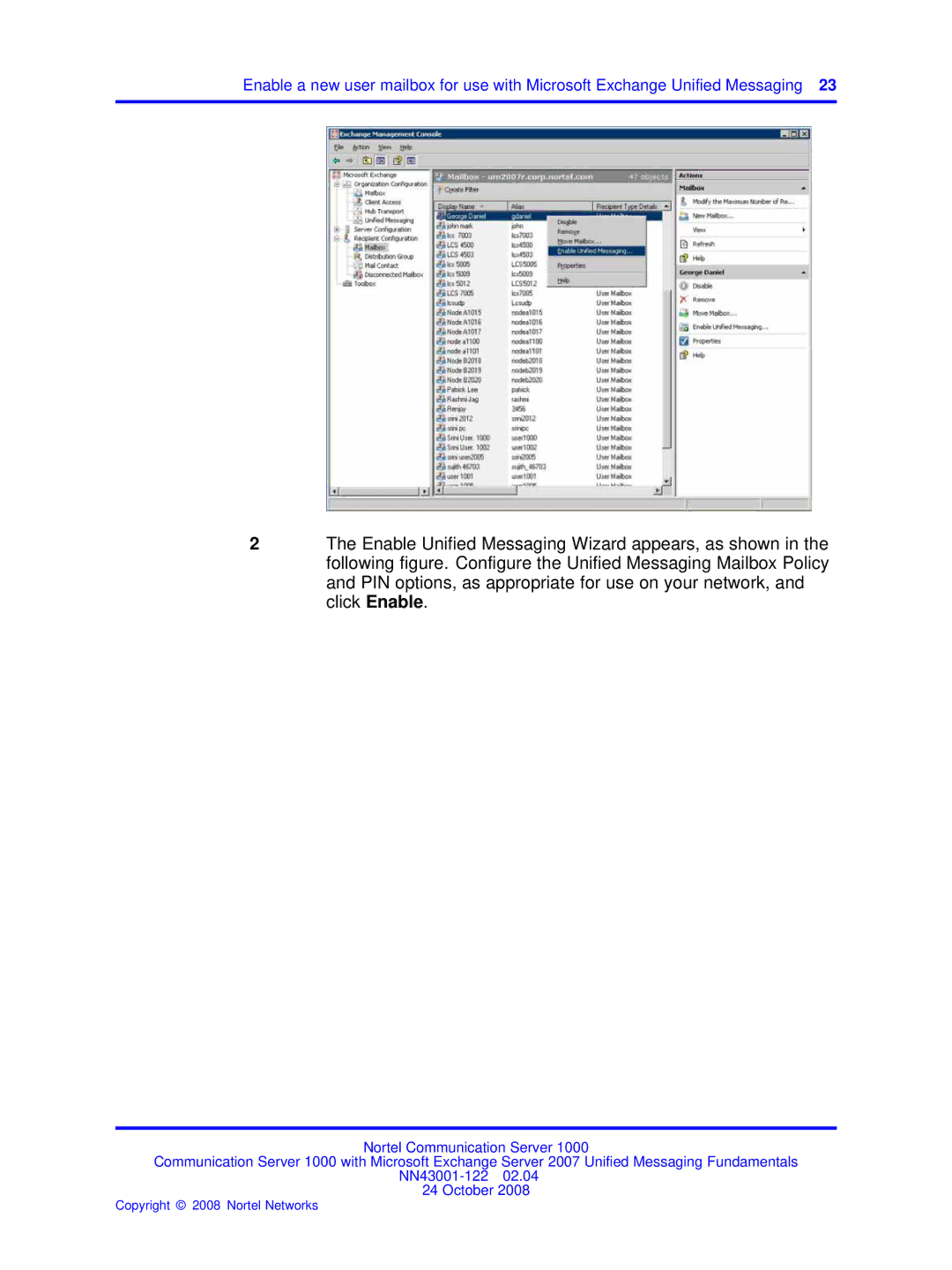 Nortel Networks NN43001-122 manual Copyright 2008 Nortel Networks 