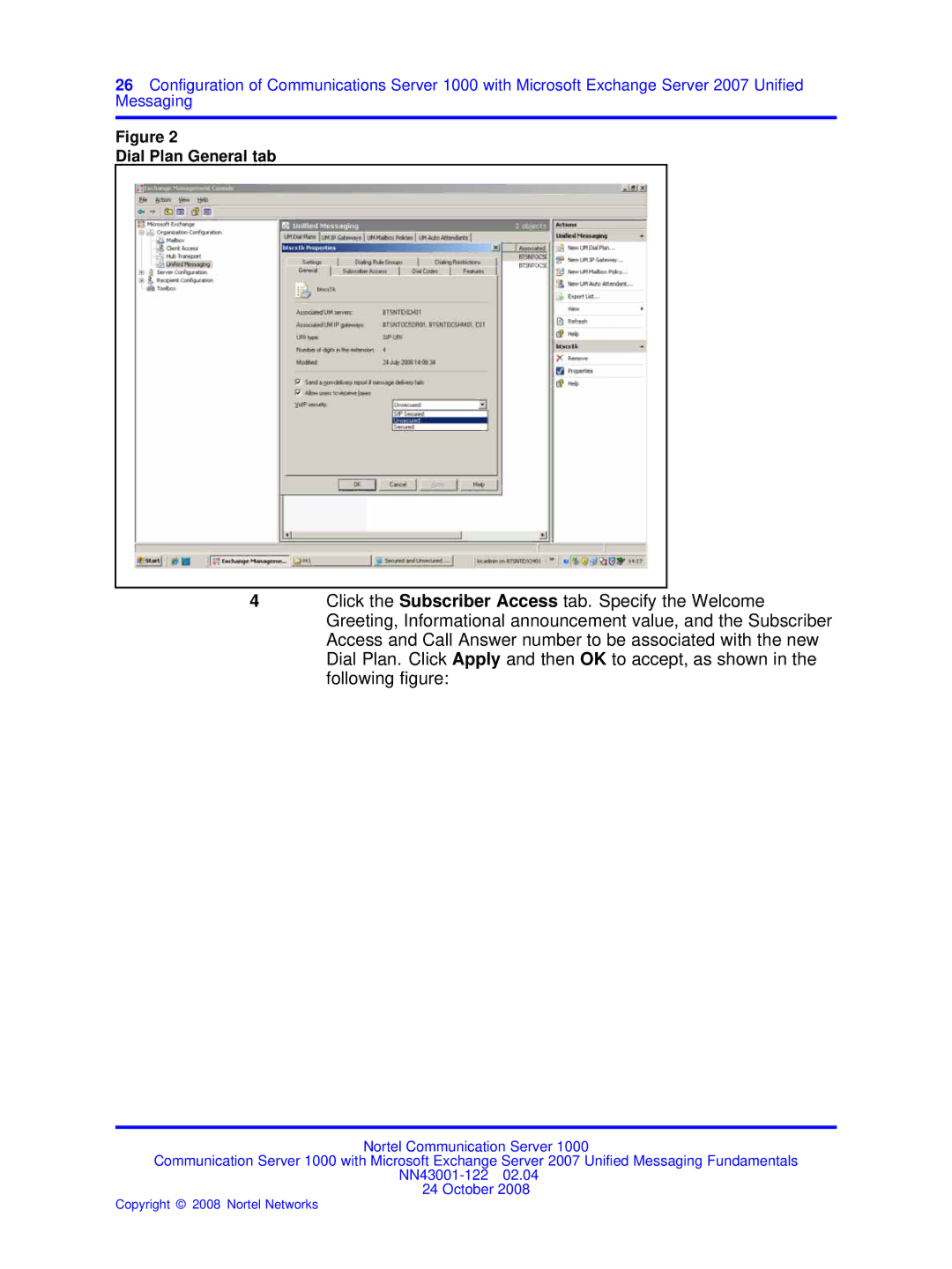 Nortel Networks NN43001-122 manual Dial Plan General tab 