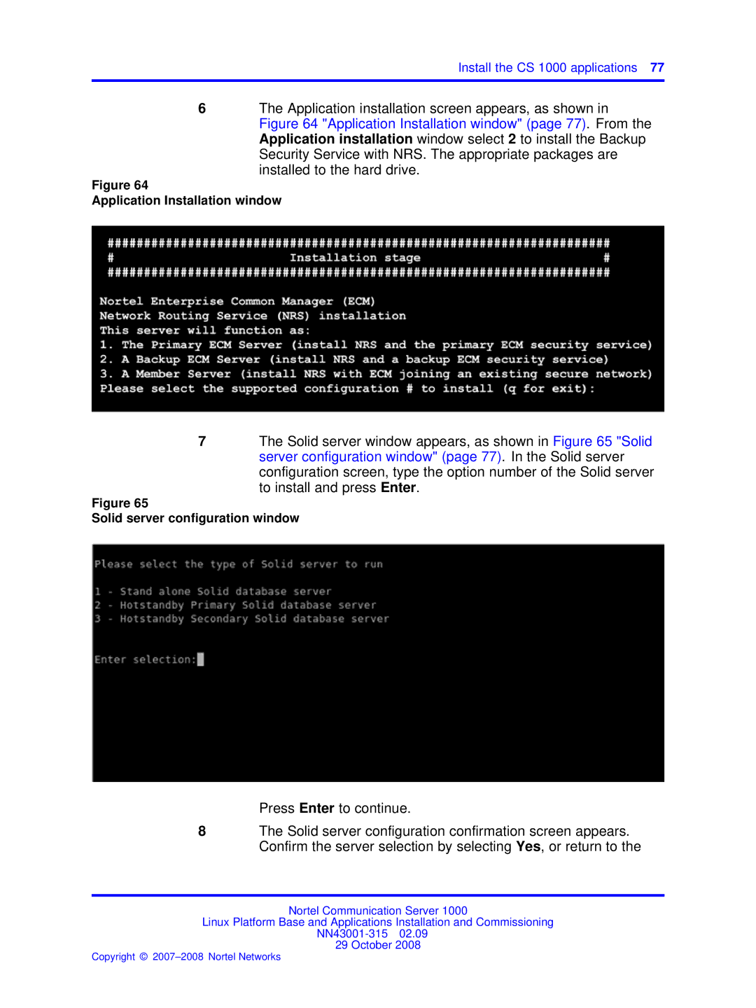 Nortel Networks NN43001-315 manual Application Installation window 