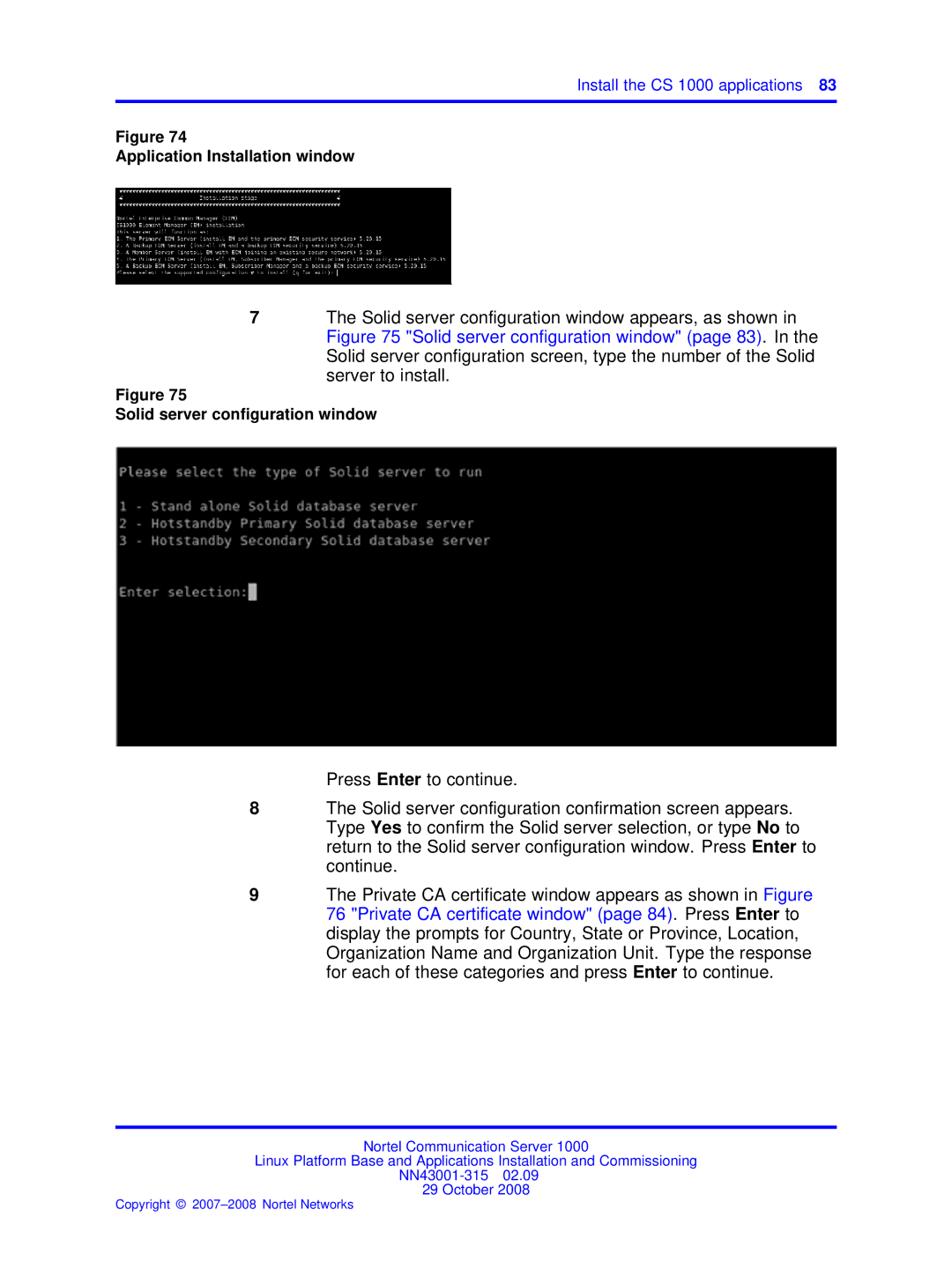 Nortel Networks NN43001-315 manual Application Installation window 