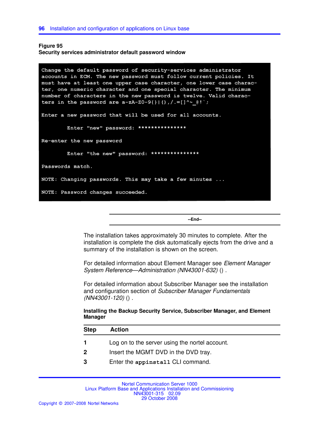 Nortel Networks NN43001-315 manual Step Action 