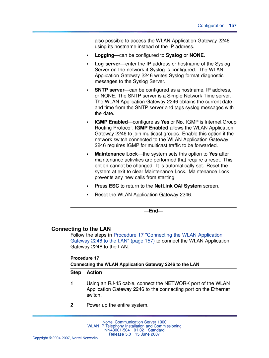 Nortel Networks NN43001-504 manual Connecting to the LAN 