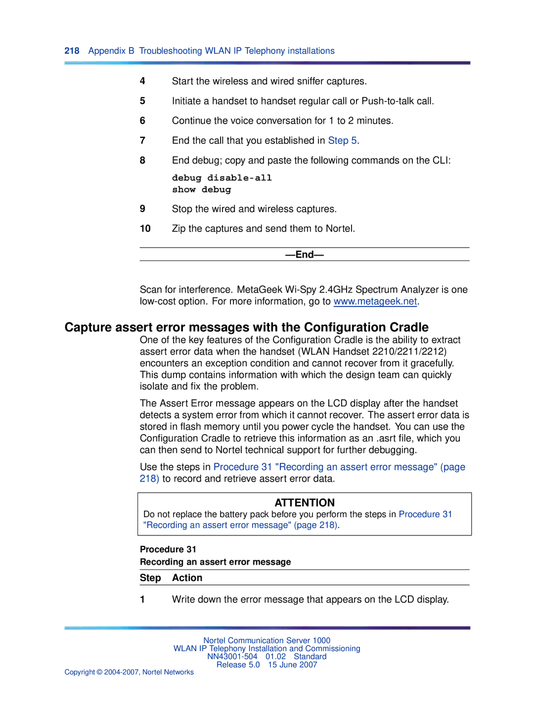 Nortel Networks NN43001-504 manual 