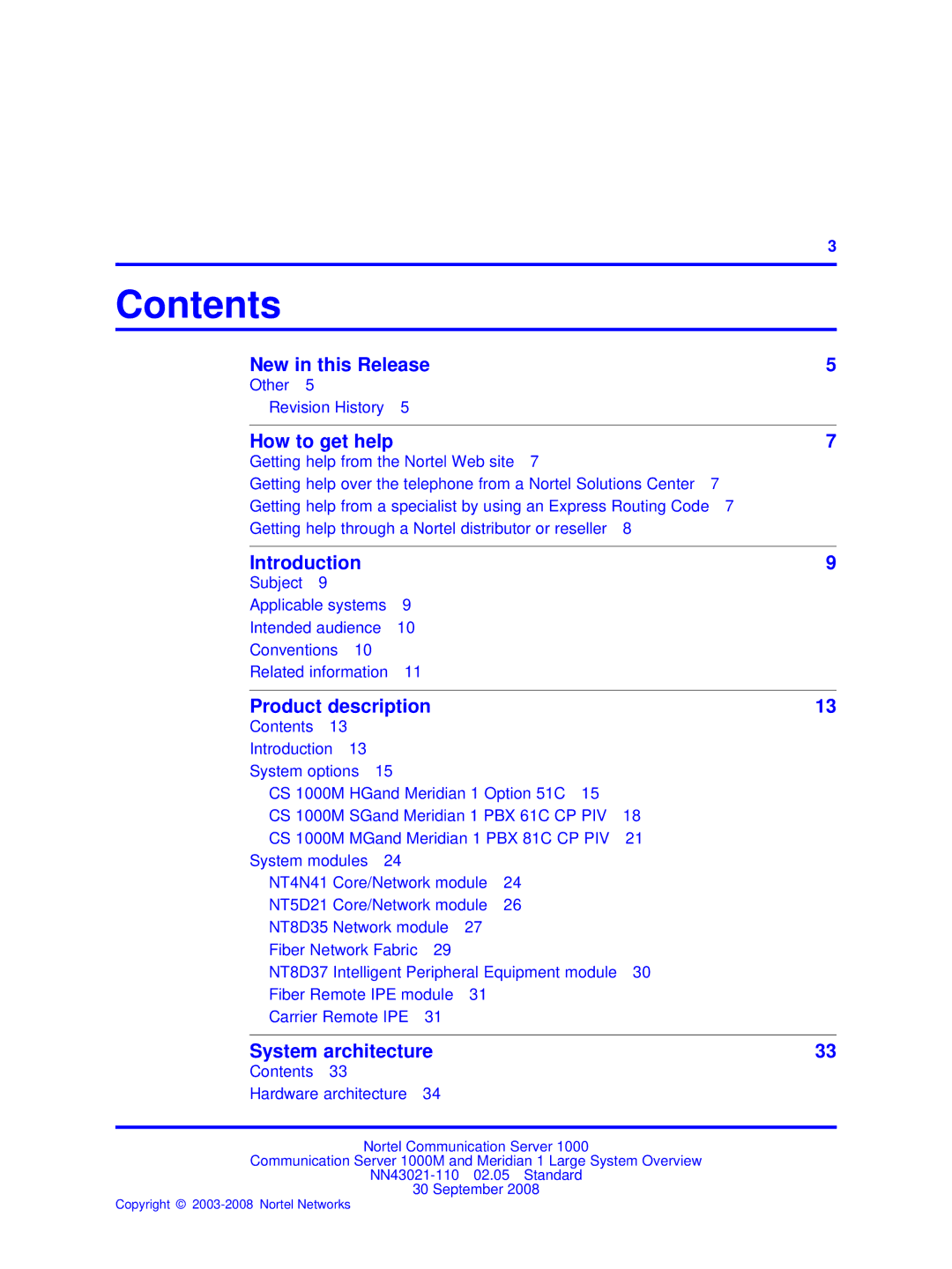 Nortel Networks NN43021-110 manual Contents 