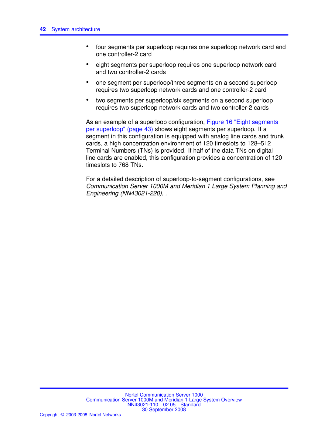 Nortel Networks NN43021-110 manual System architecture 