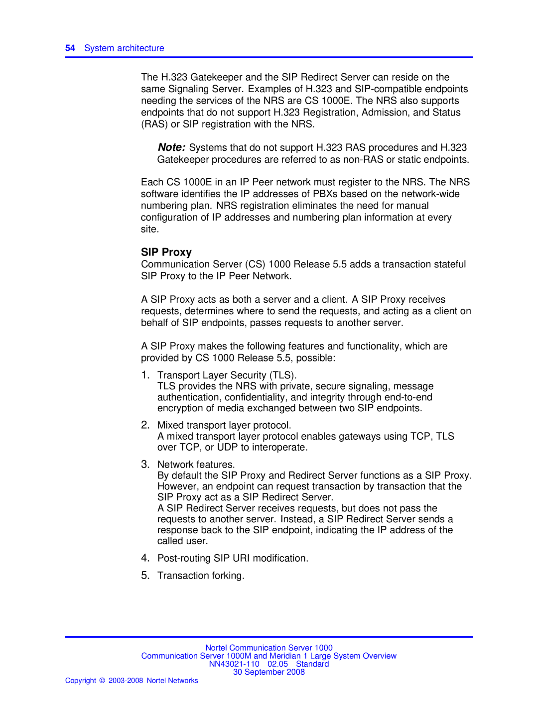 Nortel Networks NN43021-110 manual SIP Proxy 