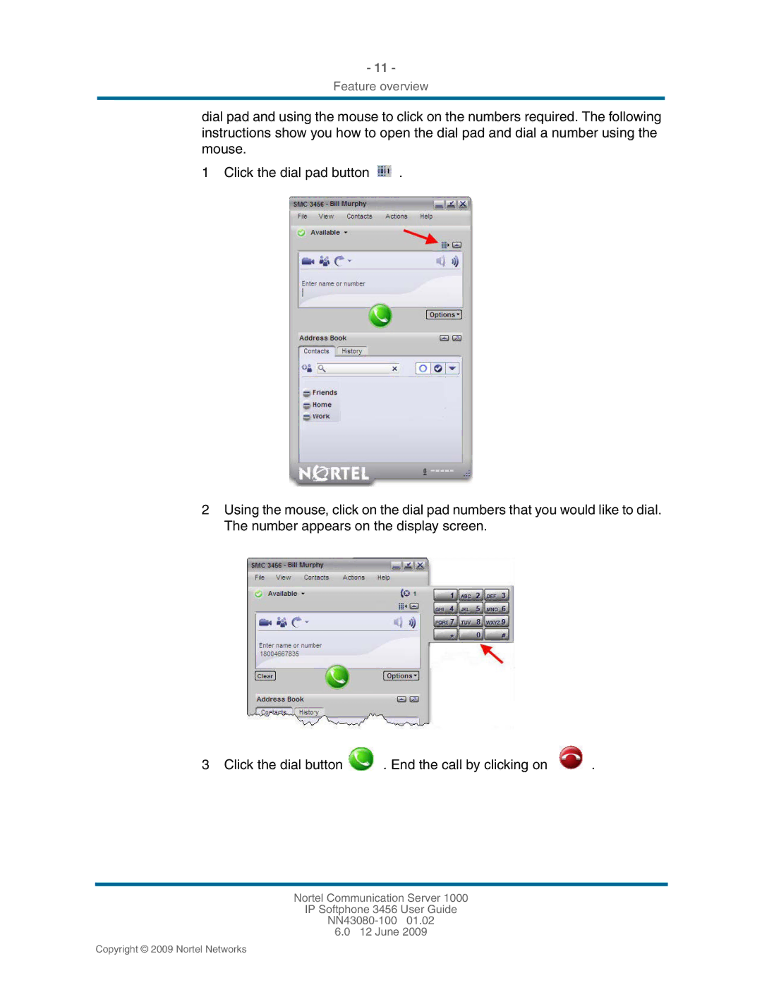 Nortel Networks 3456, NN43080-100 manual Feature overview 