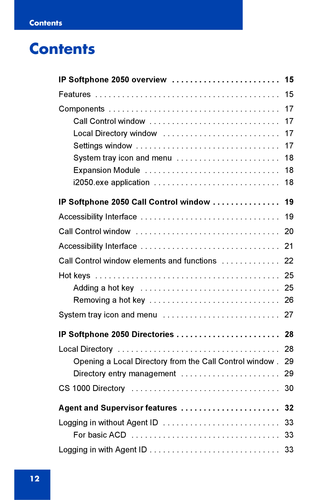 Nortel Networks NN43119-100 manual Contents 