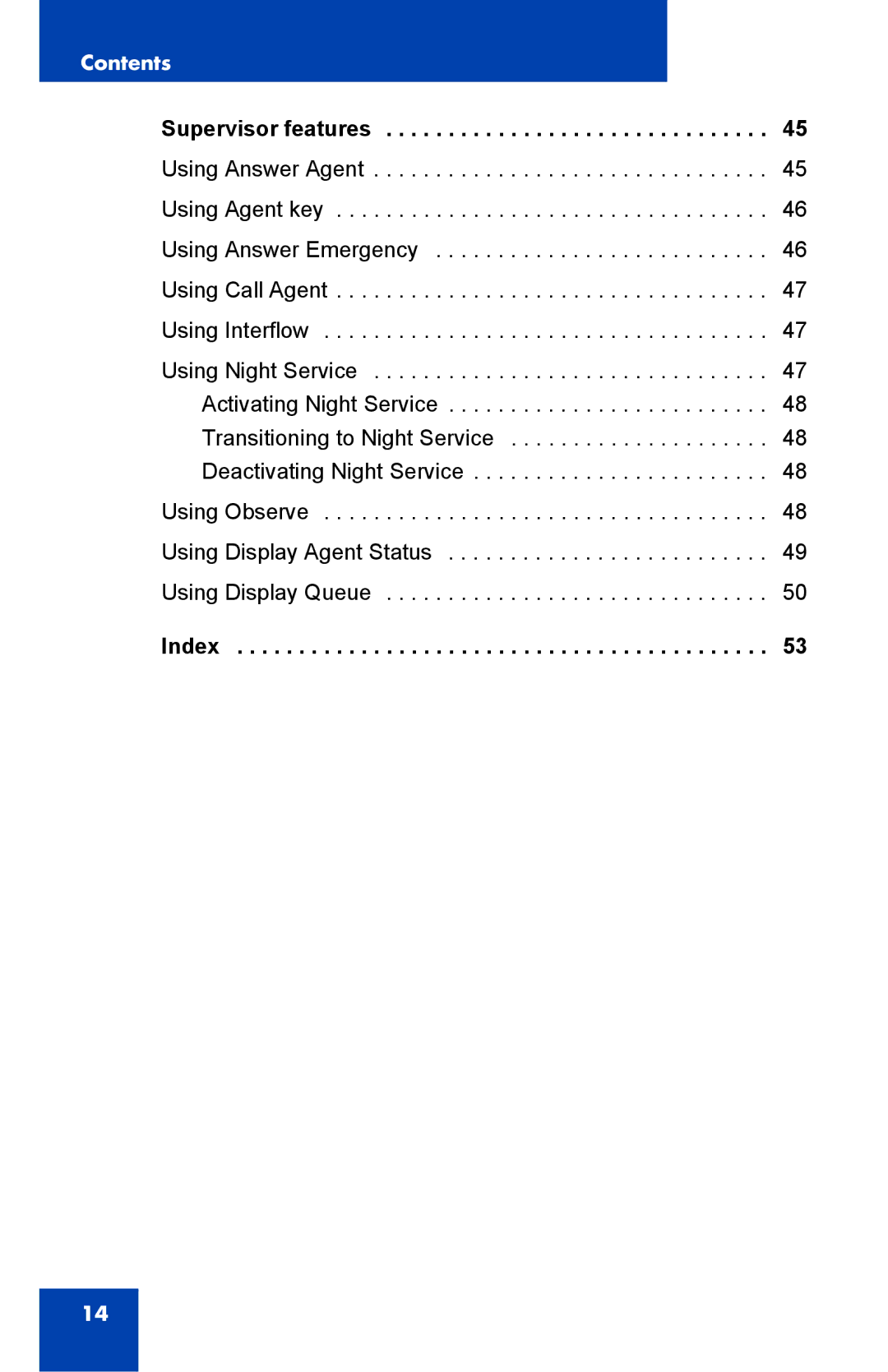 Nortel Networks NN43119-100 manual Index 