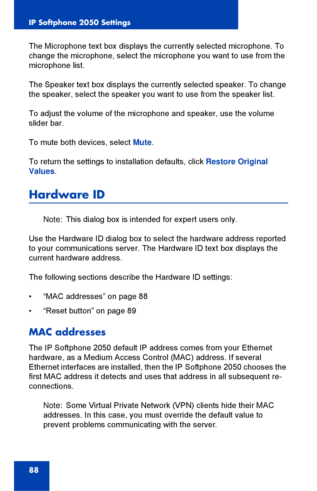 Nortel Networks NN43119-101 manual Hardware ID, MAC addresses 