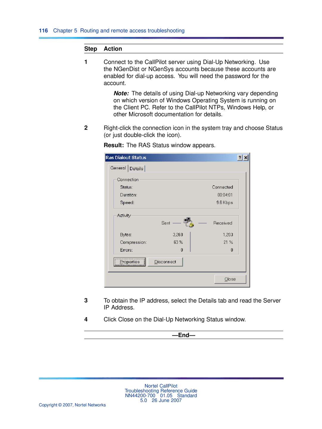 Nortel Networks NN44200-700 manual Step Action 