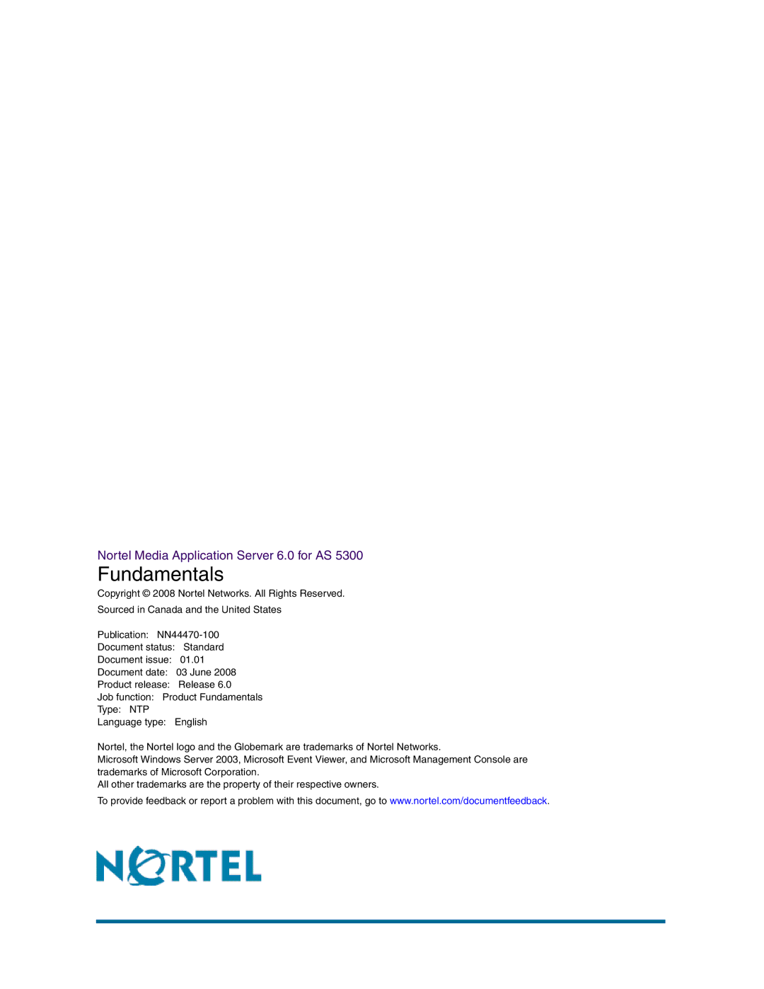 Nortel Networks NN44470-100 manual Fundamentals 