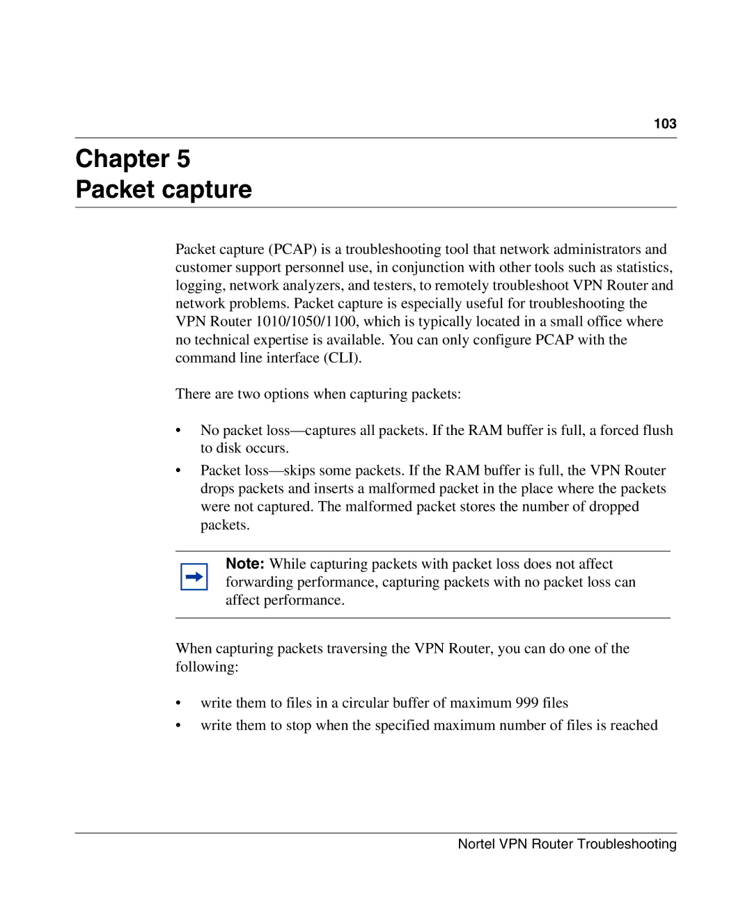 Nortel Networks NN46110-602 manual Chapter Packet capture 