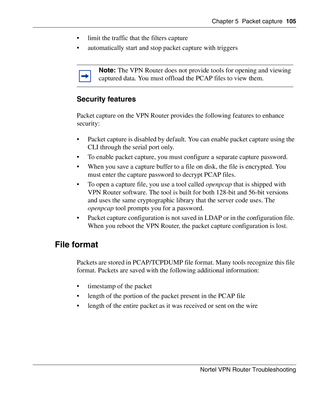 Nortel Networks NN46110-602 manual File format, Security features 