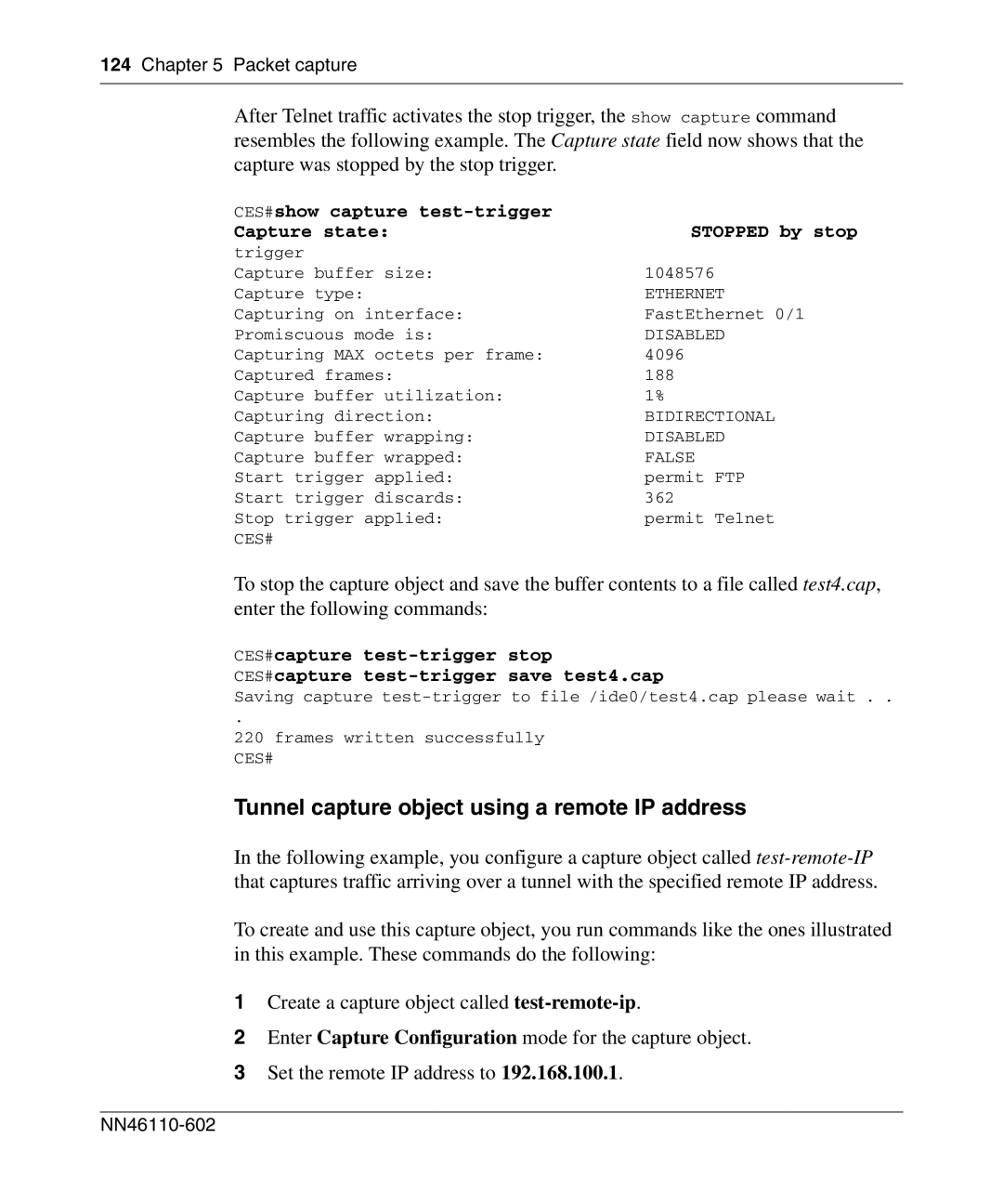 Nortel Networks NN46110-602 manual Tunnel capture object using a remote IP address 