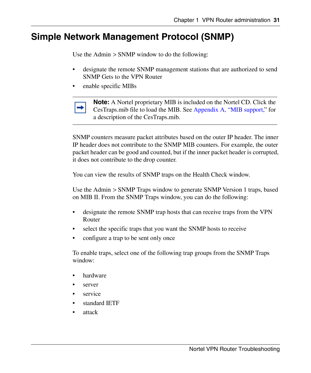 Nortel Networks NN46110-602 manual Simple Network Management Protocol Snmp 