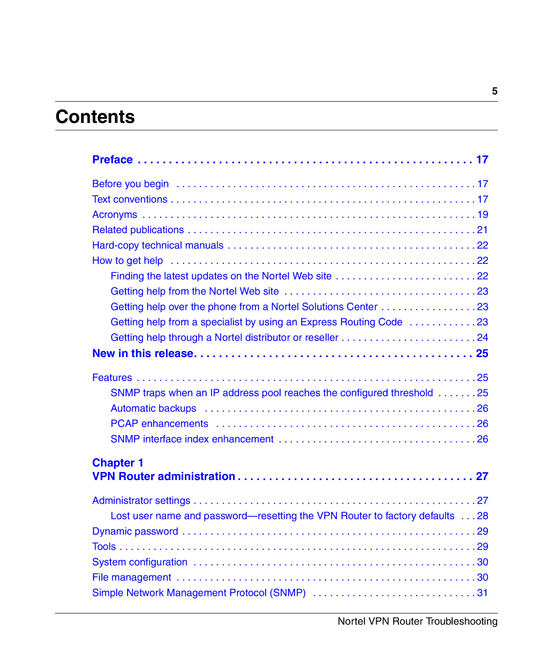 Nortel Networks NN46110-602 manual Contents 