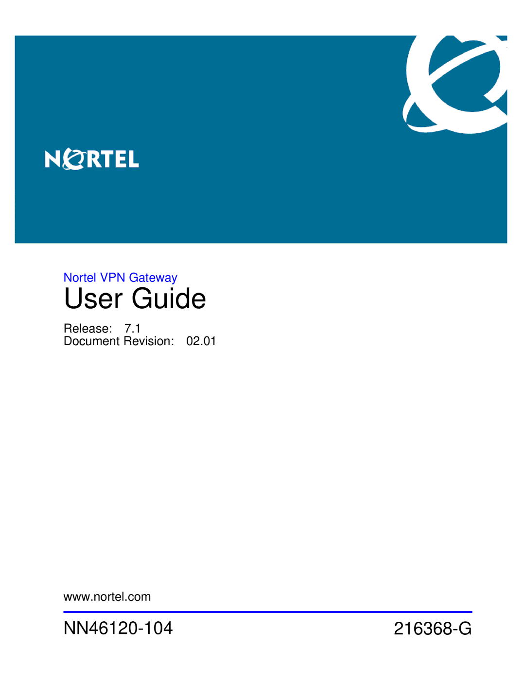 Nortel Networks NN46120-104 manual User Guide 