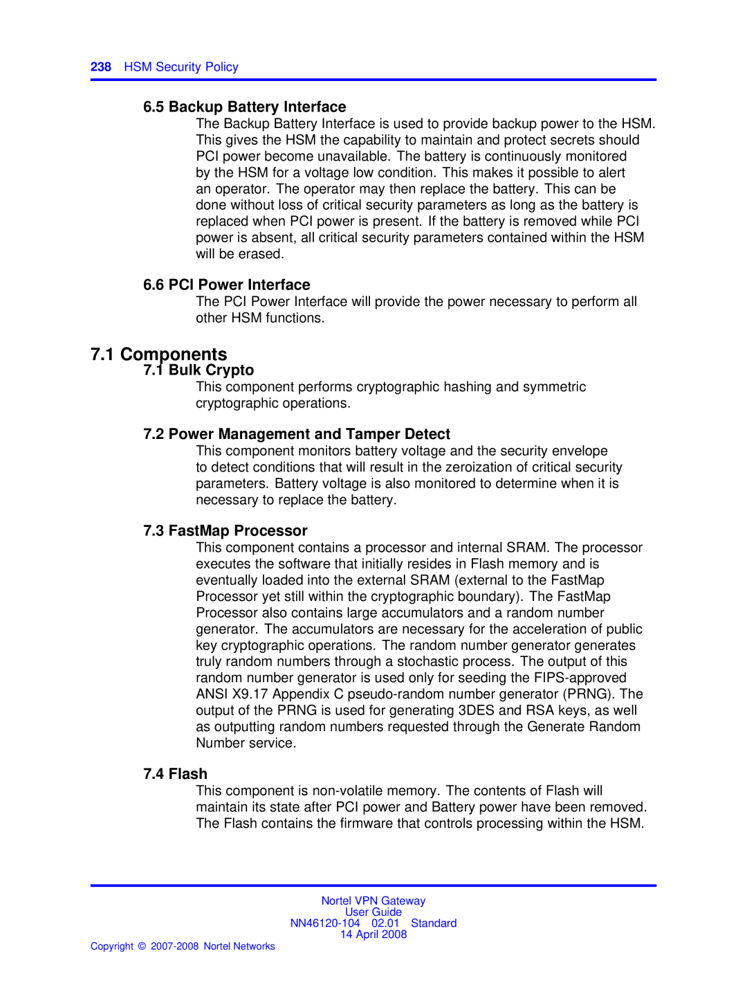 Nortel Networks NN46120-104 manual Components 