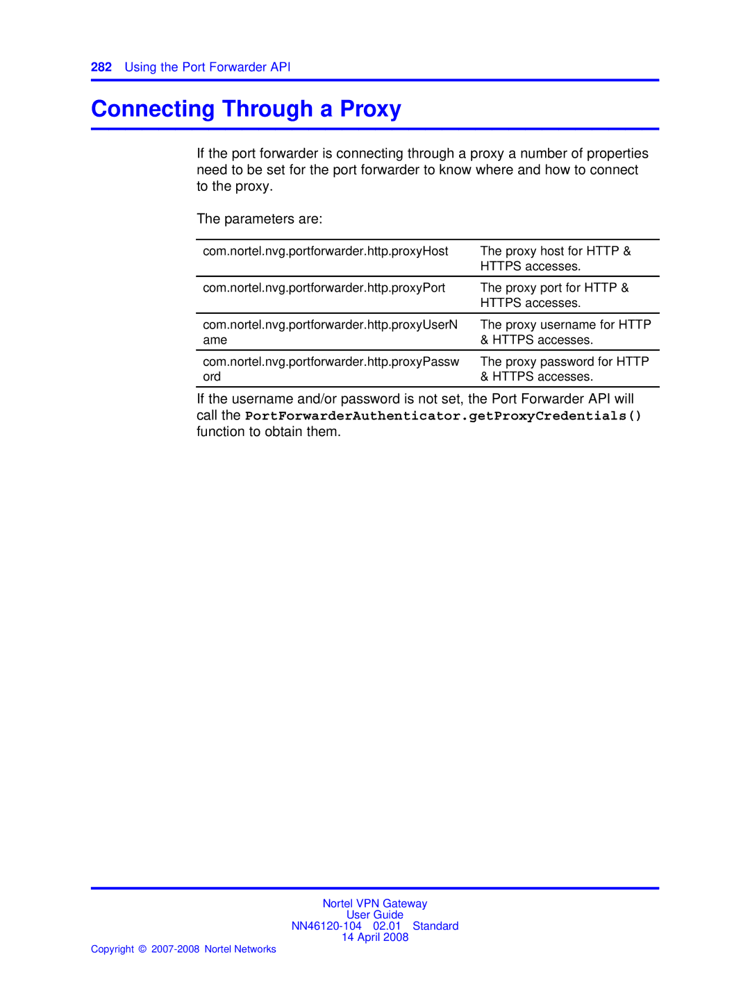 Nortel Networks NN46120-104 manual Connecting Through a Proxy 