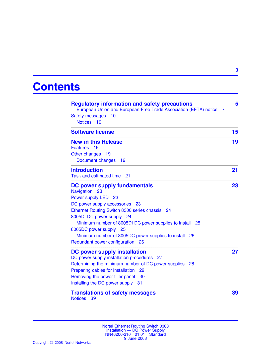 Nortel Networks NN46200-310 manual Contents 