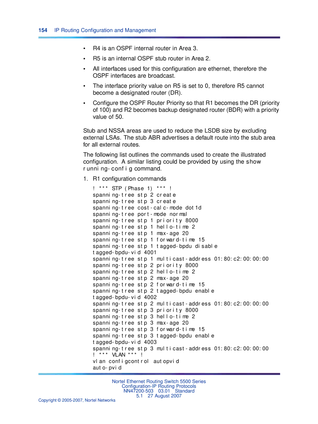 Nortel Networks NN47200-503 manual IP Routing Conﬁguration and Management 