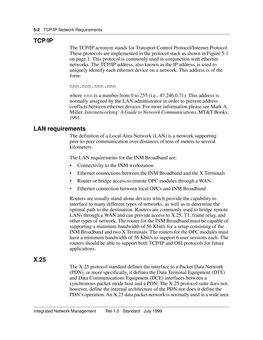 Nortel Networks NTNM13XKAB manual Tcp/Ip, LAN requirements 