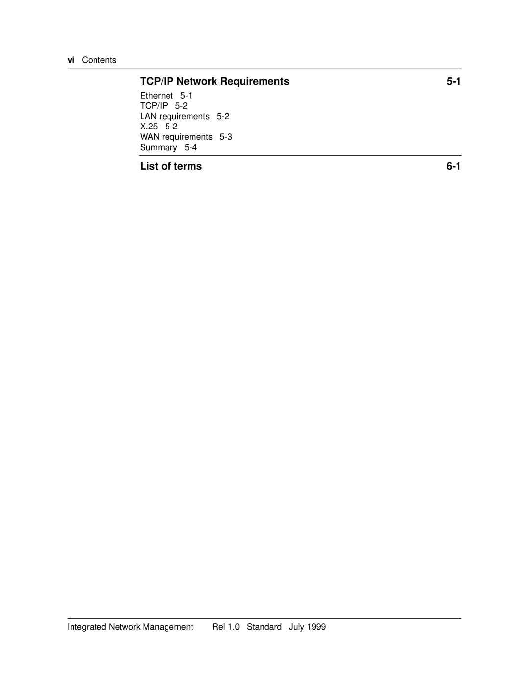 Nortel Networks NTNM13XKAB manual TCP/IP Network Requirements, List of terms 