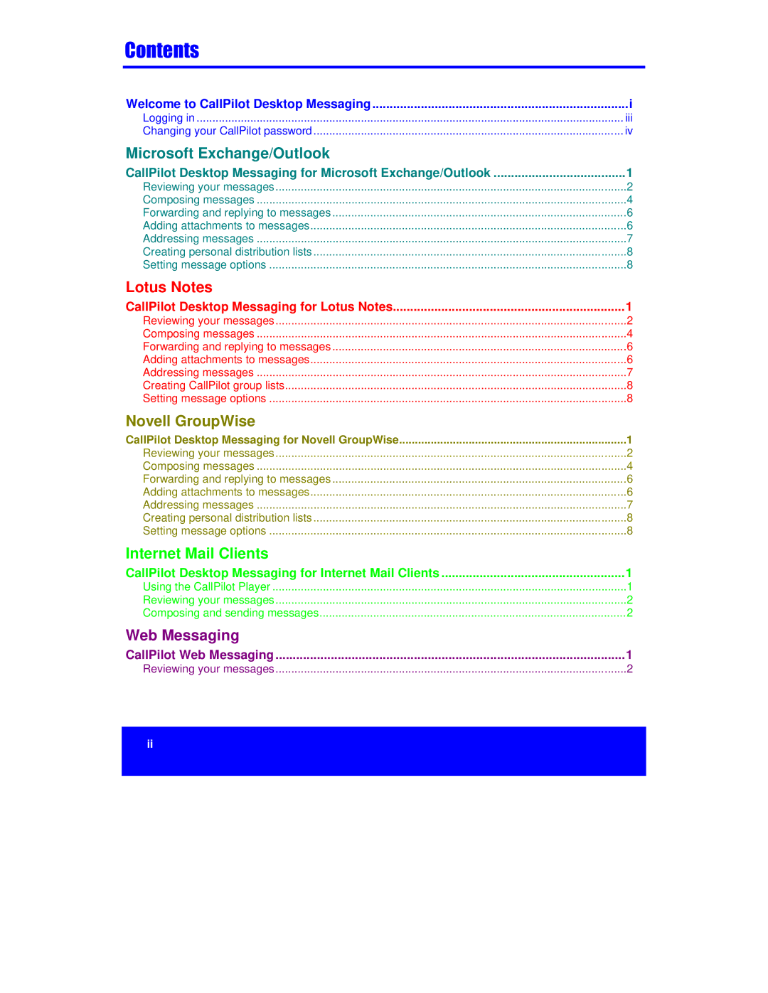 Nortel Networks A0789401, NTRG22AC manual Lotus Notes 