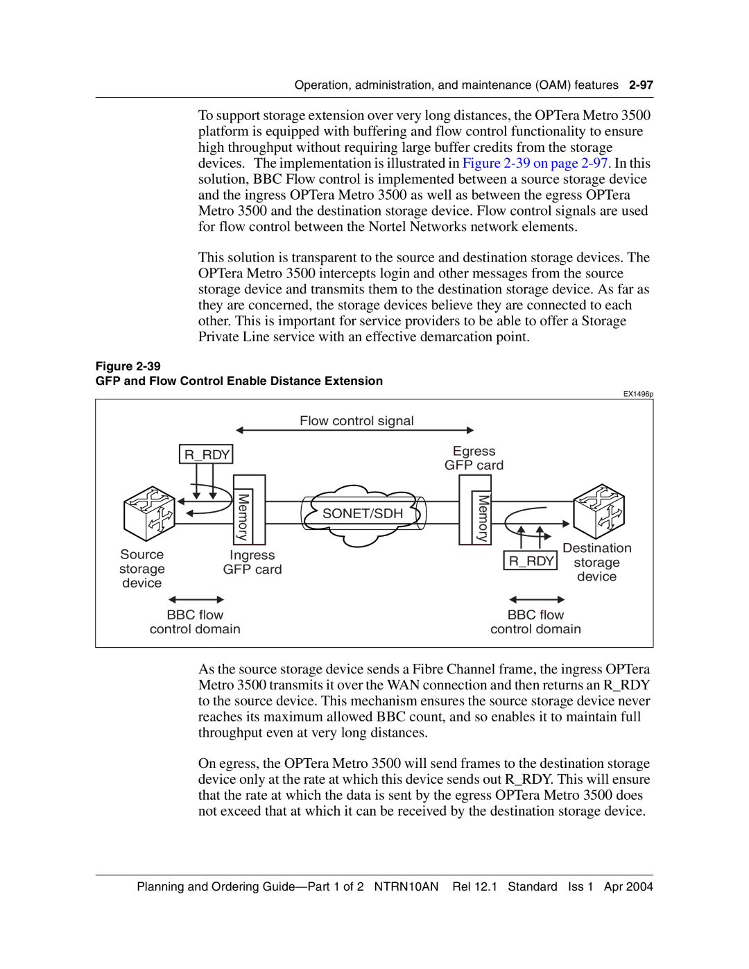 Nortel Networks 3500, NTRN10AN manual GFP and Flow Control Enable Distance Extension 