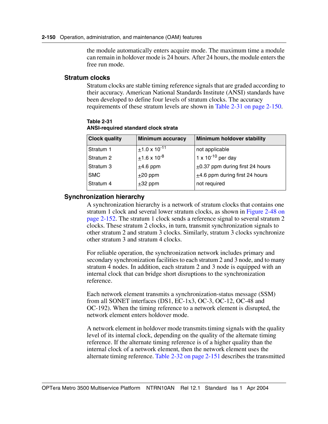 Nortel Networks NTRN10AN, 3500 manual Stratum clocks, Synchronization hierarchy, Smc 