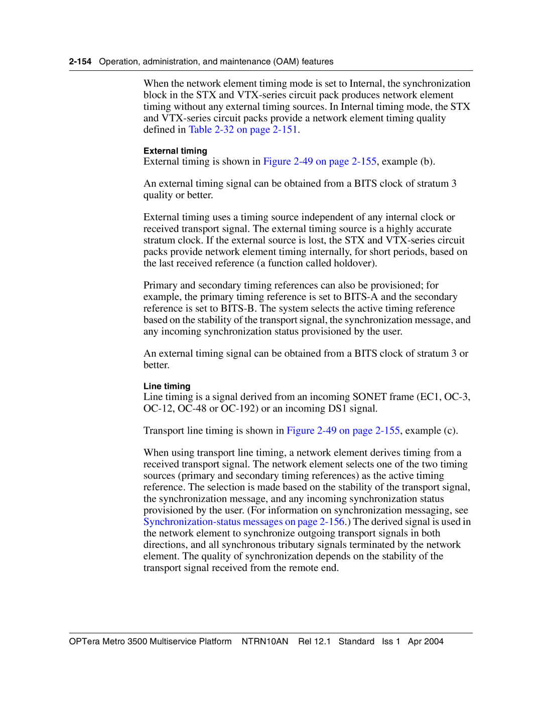 Nortel Networks NTRN10AN, 3500 manual External timing, Line timing 