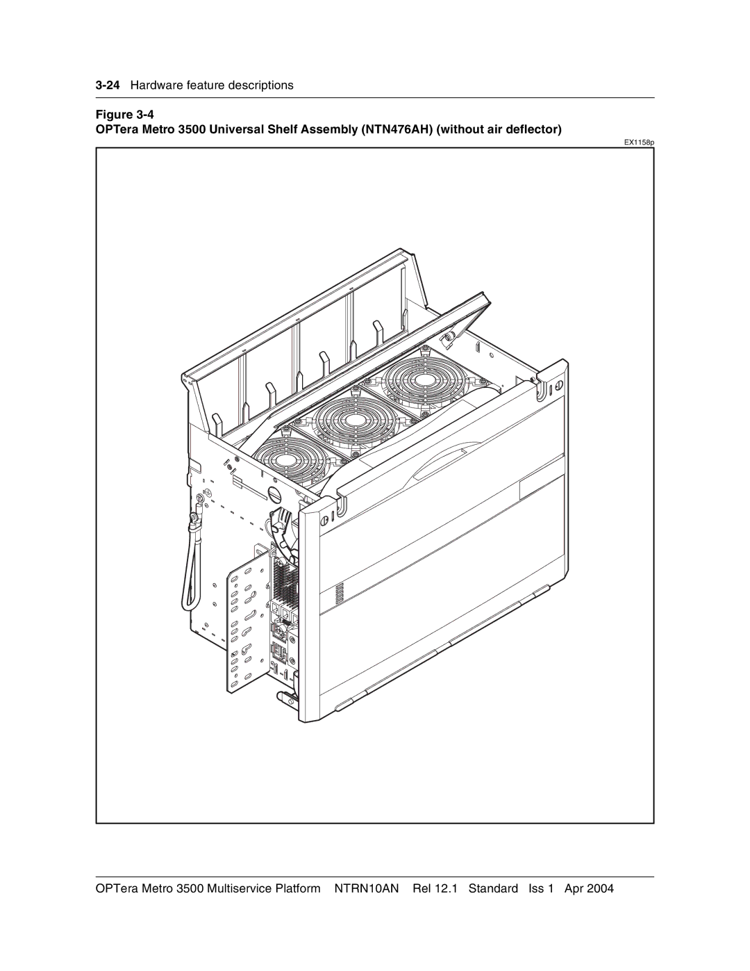 Nortel Networks NTRN10AN, 3500 manual 24Hardware feature descriptions 