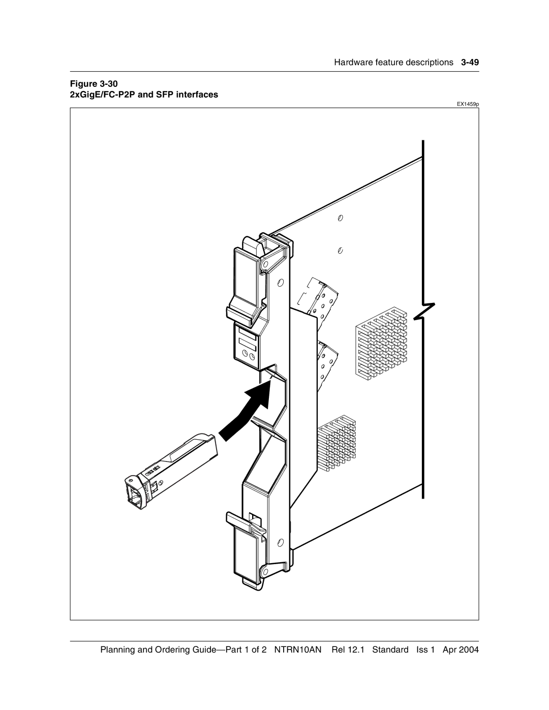 Nortel Networks 3500, NTRN10AN manual 2xGigE/FC-P2P and SFP interfaces 