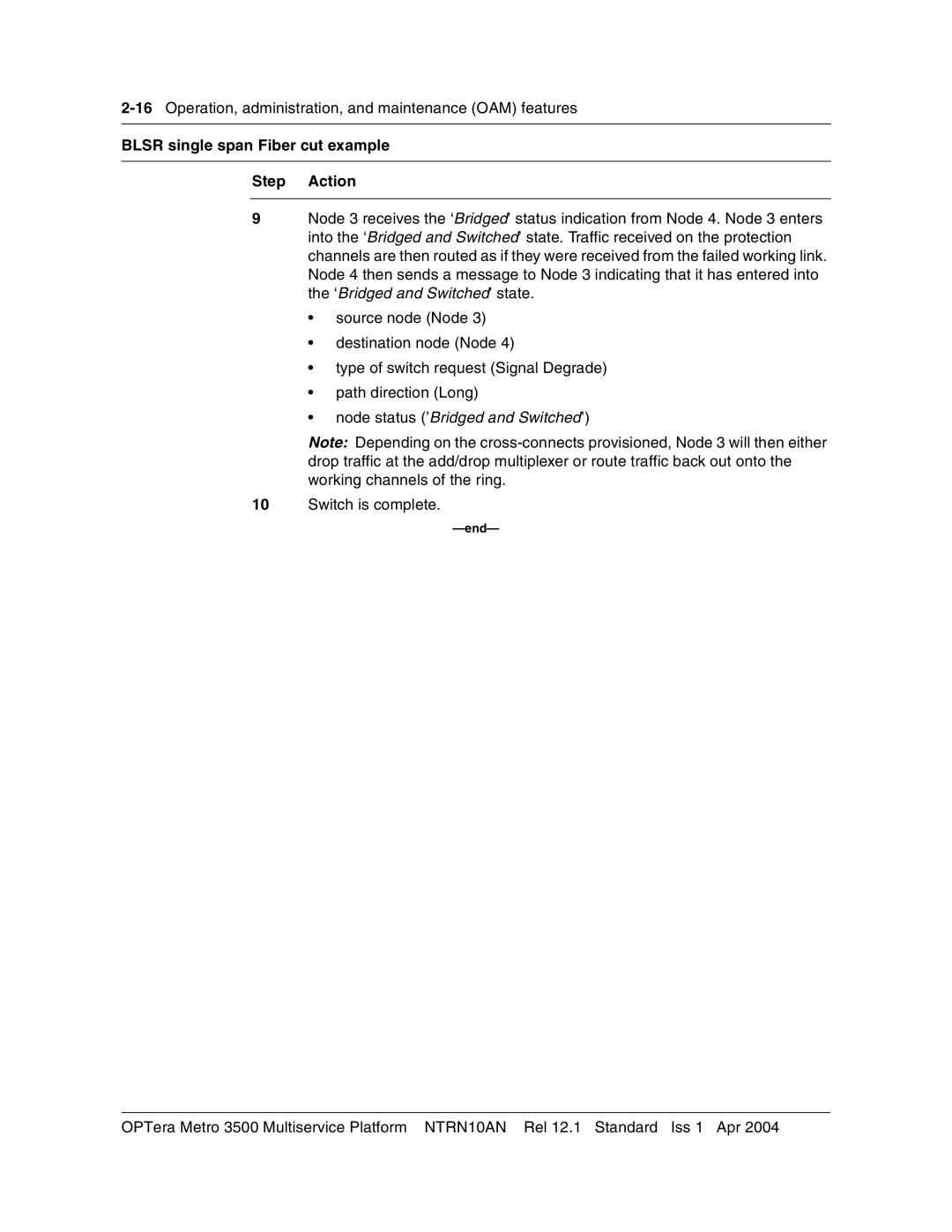 Nortel Networks NTRN10AN, 3500 manual 16Operation, administration, and maintenance OAM features 