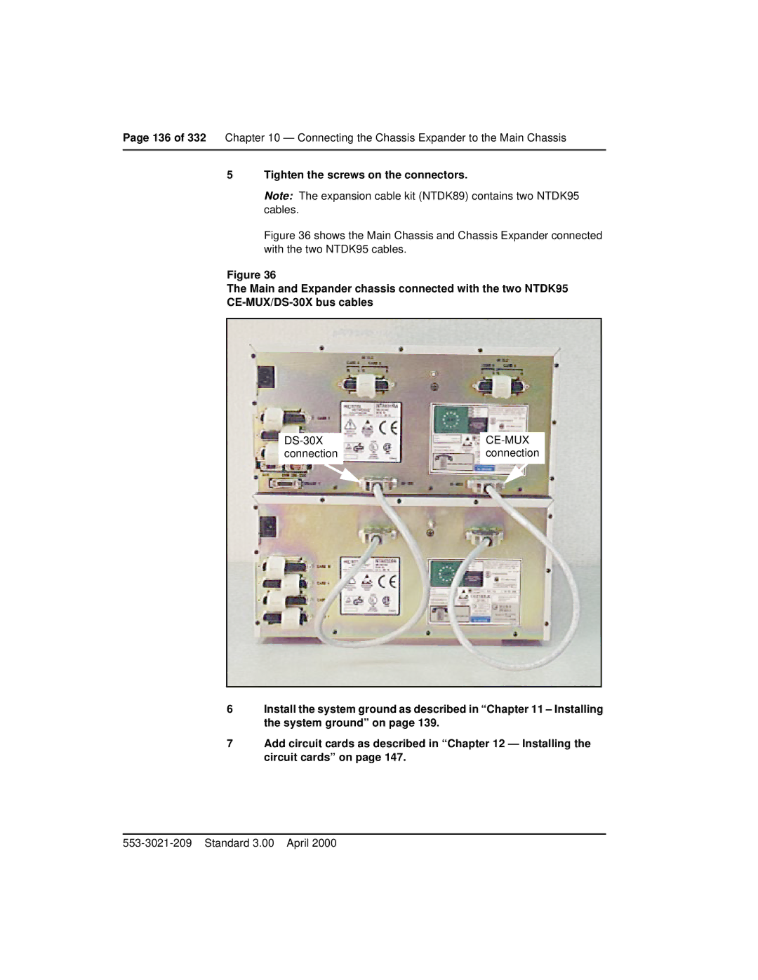 Nortel Networks Option 11C Mini manual DS-30X connection CE-MUX connection 