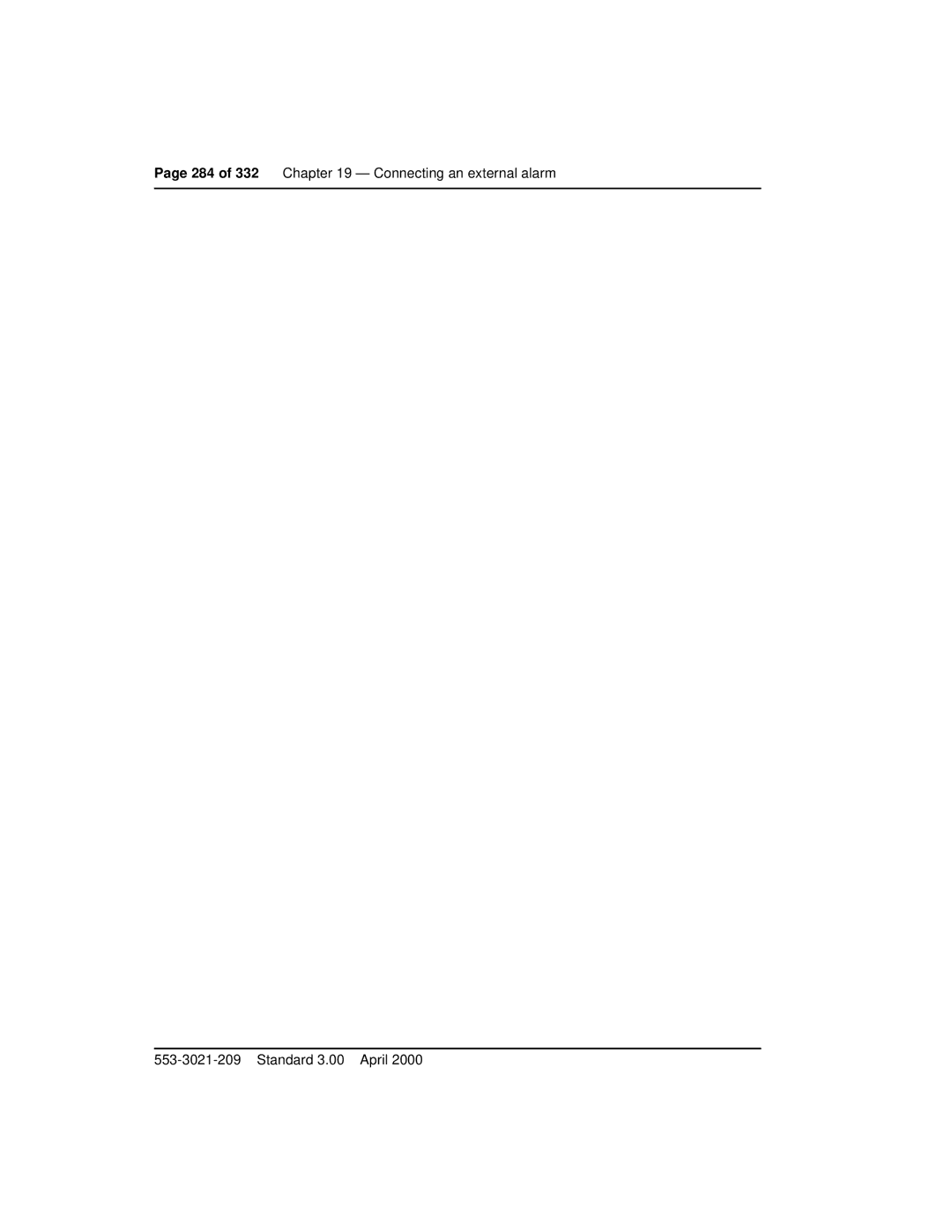 Nortel Networks Option 11C Mini manual 284 of 332 Connecting an external alarm Standard 3.00 April 