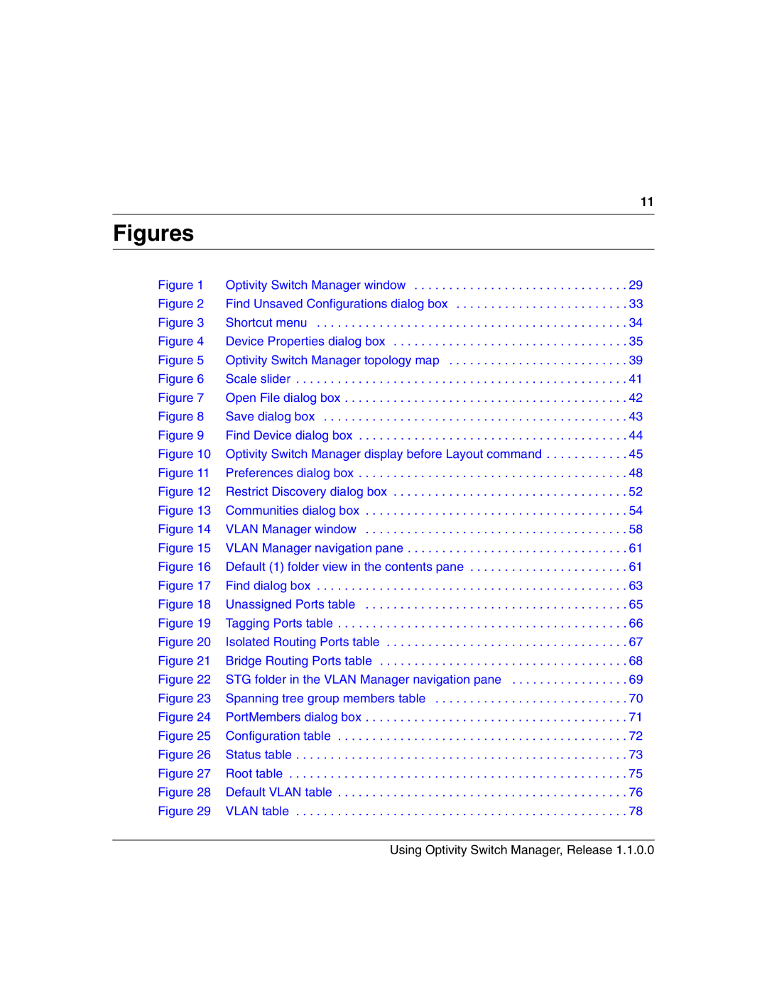 Nortel Networks Optivity Switch manual Figures 