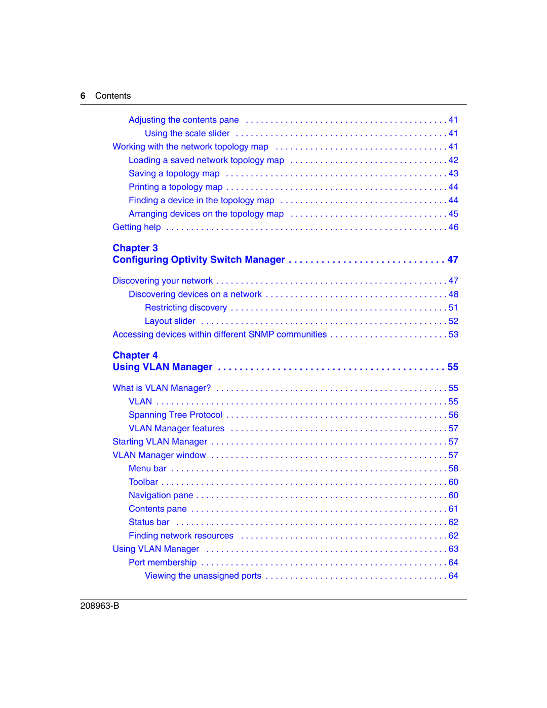 Nortel Networks manual Chapter Configuring Optivity Switch Manager, Contents 