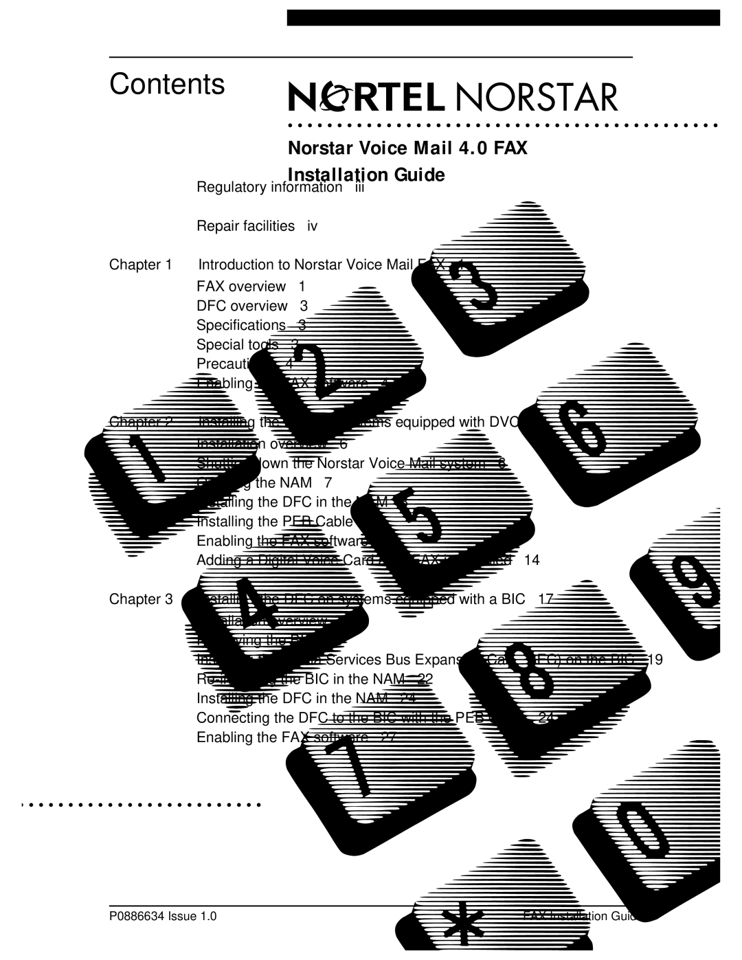 Nortel Networks P0886634 manual Contents 