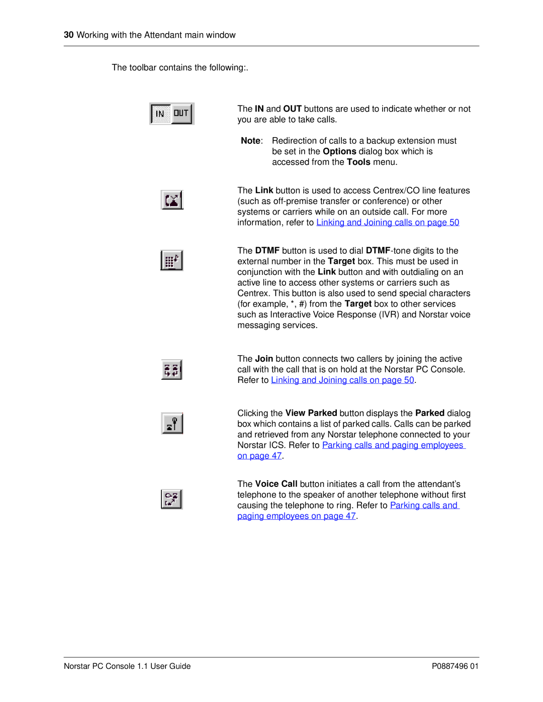 Nortel Networks P0887496 01 manual Norstar PC Console 1.1 User Guide 