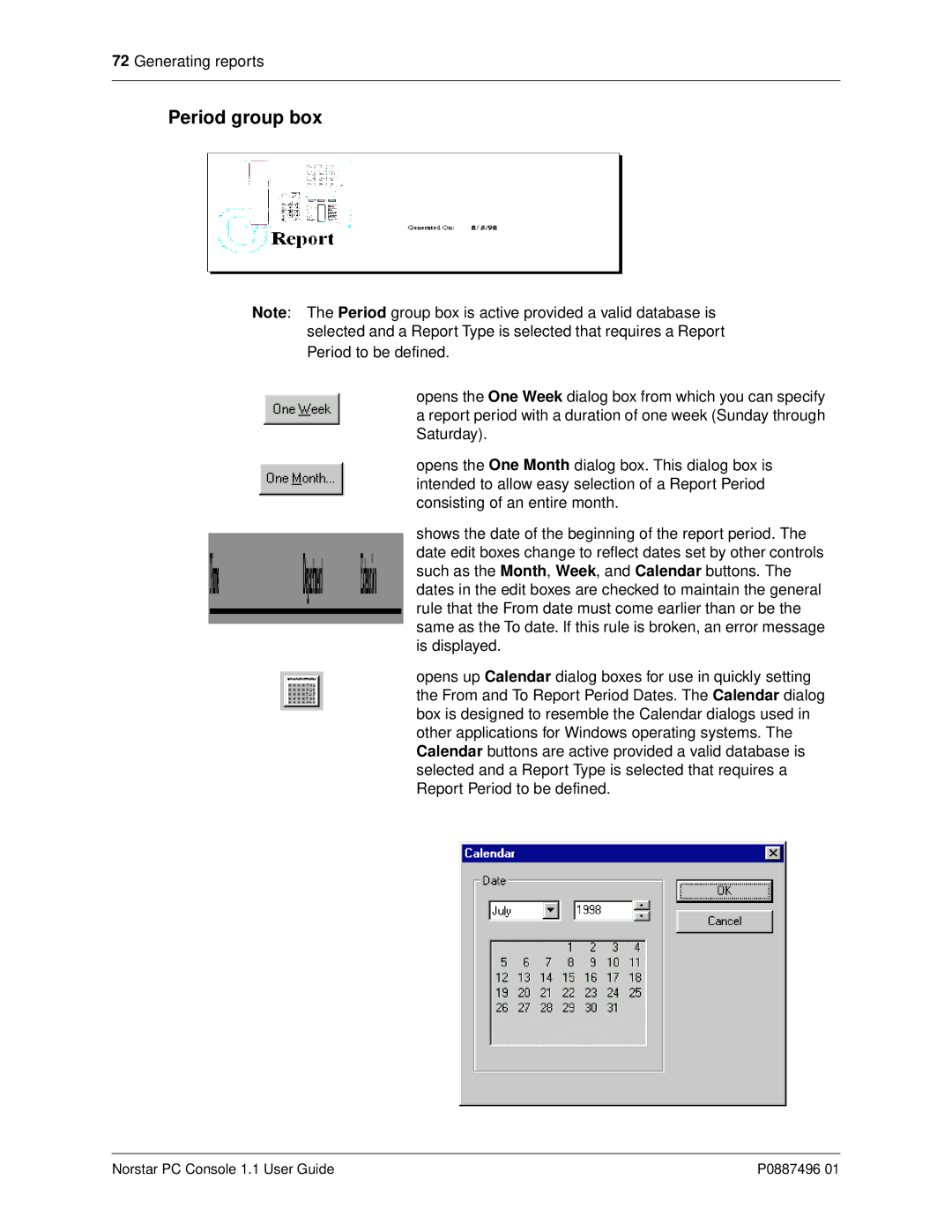 Nortel Networks P0887496 01 manual Period group box 