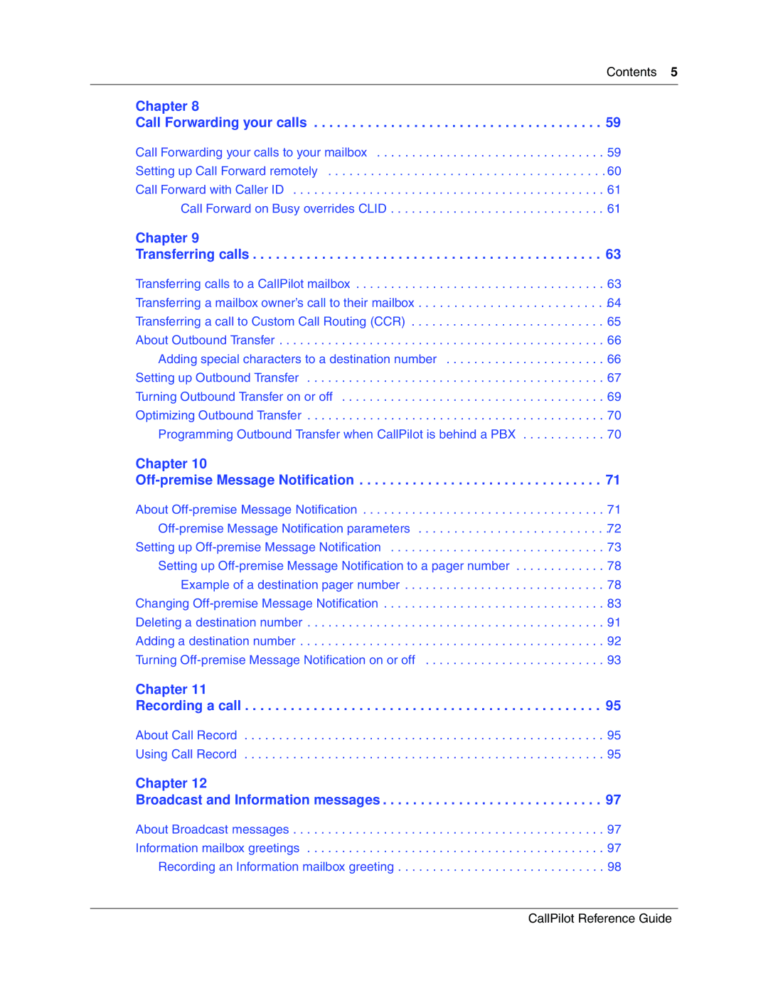 Nortel Networks P0919417 03 manual Chapter Recording a call 